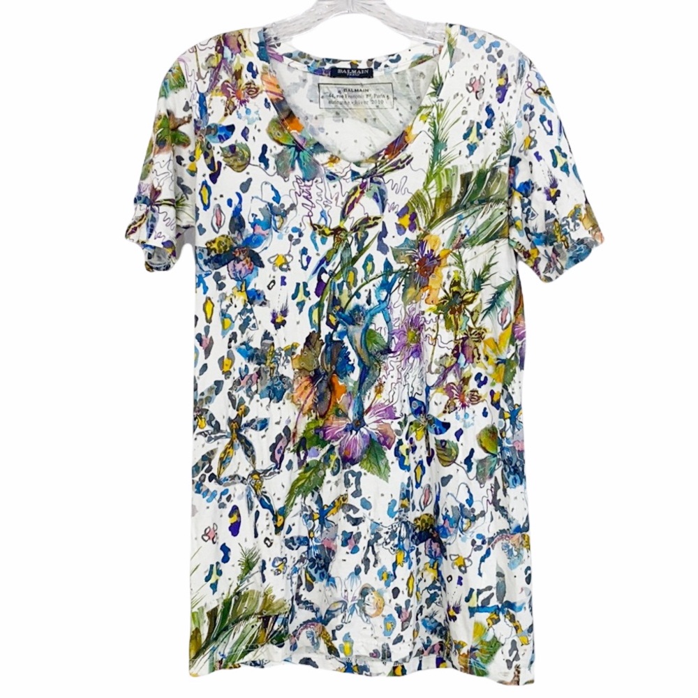 Balmain Paris Automne - Hiver 2010 Distressed Tee